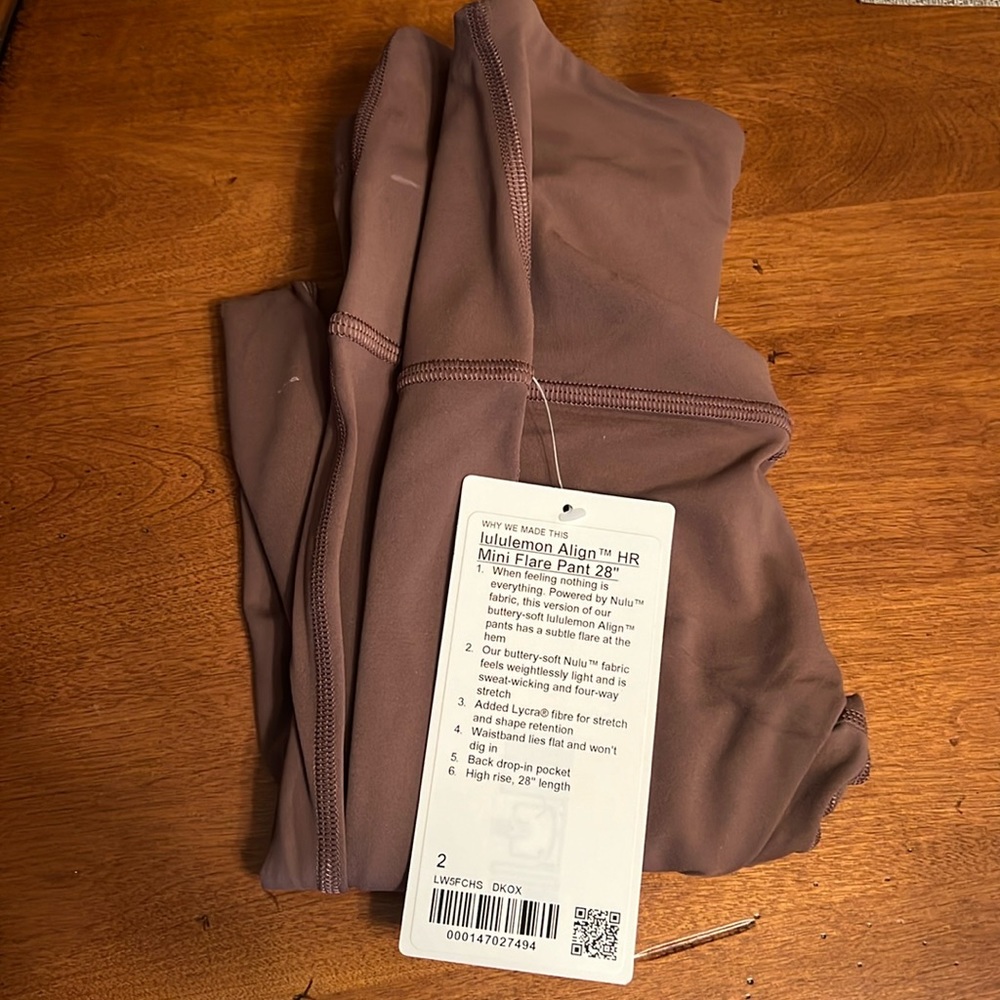 LULULEMON Align HR Mini Flare pant 28” NWT